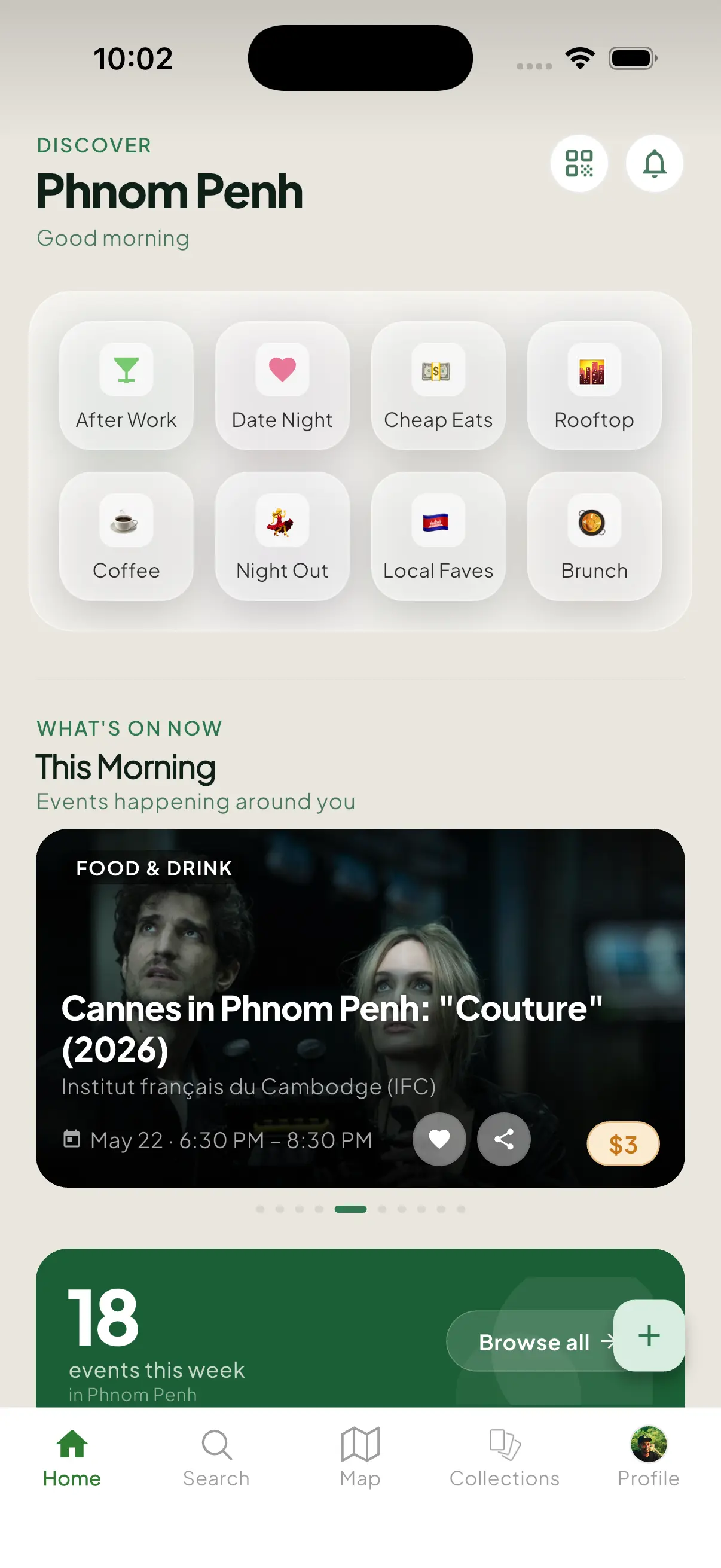 NomNote app in light mode