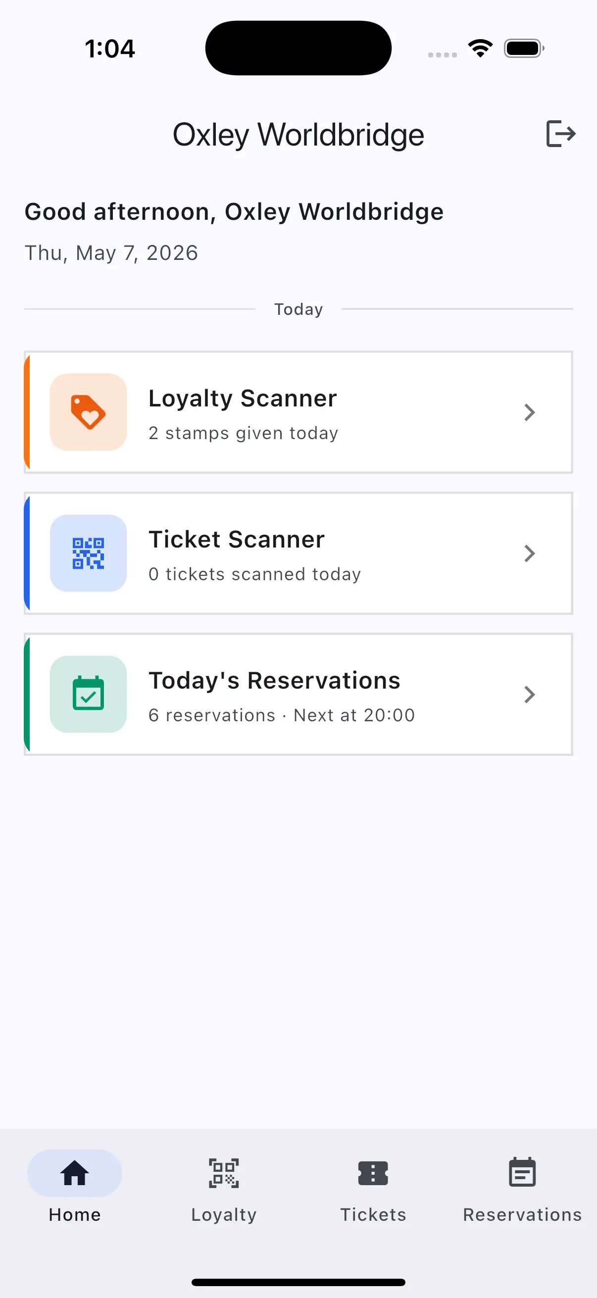 VendorOS app screenshot